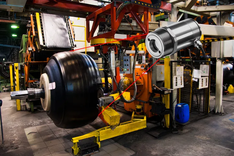 타이어 제조 공정에서 비접촉식 온도 측정 적용