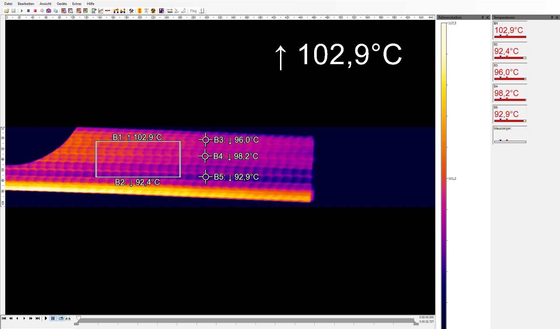 스크랩 감소 측면에서 포인트 방식 파이로미터 대비 Optris 적외선 카메라의 장점